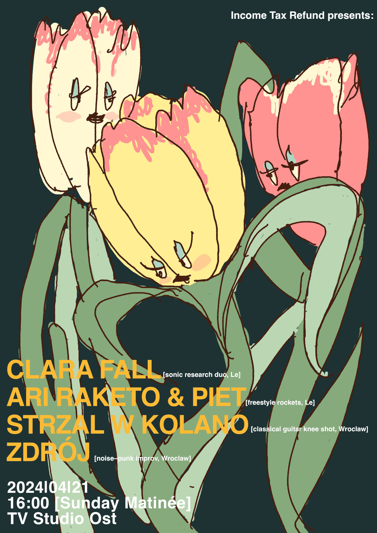 Strzał w kolano + Zdrój + Ari Raketo & Piet + Clara Fall