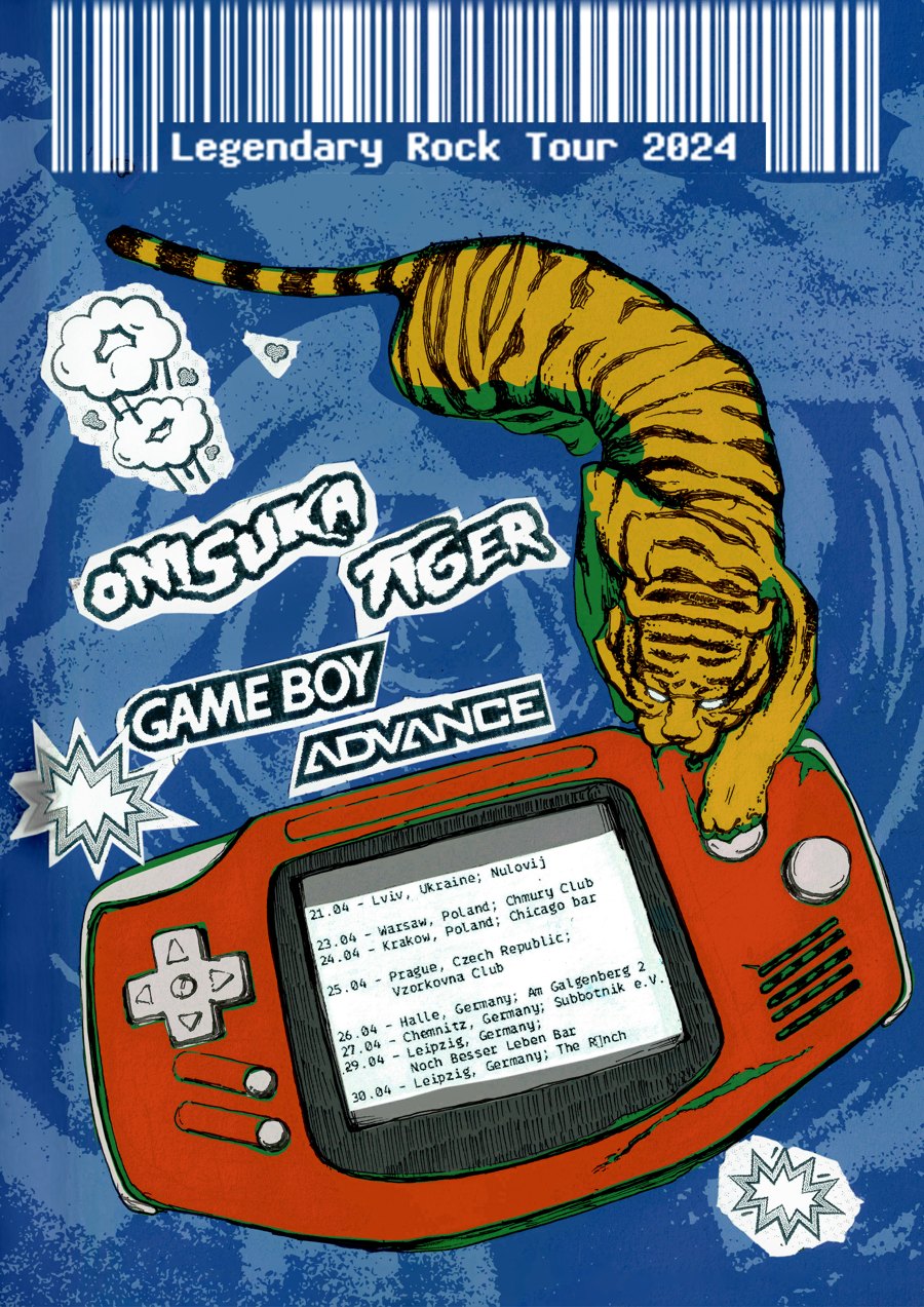 game boy advance + Onisuka Tiger